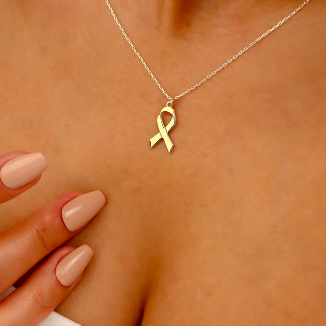 Collier Ruban Délicat | Ensemble contre le Cancer du Sein