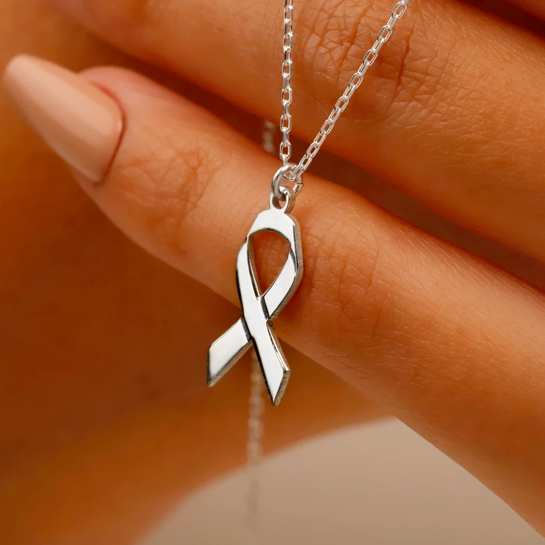 Collier Ruban Délicat | Ensemble contre le Cancer du Sein