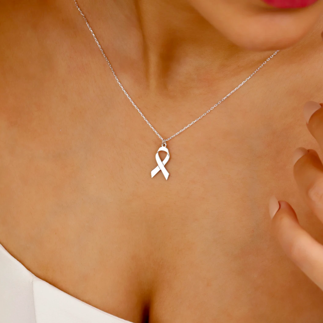 Collier Ruban Délicat | Ensemble contre le Cancer du Sein