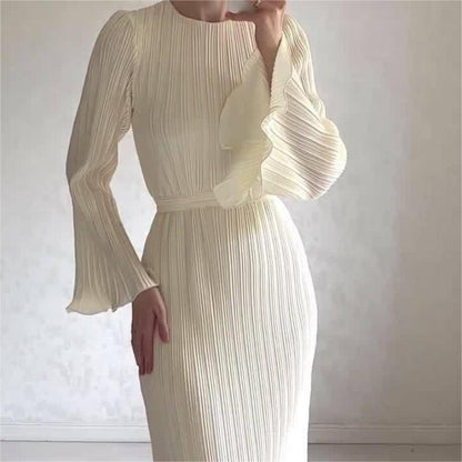 Elvi™ – Robe Élégante à Manches Évasées