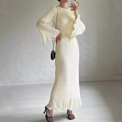 Elvi™ – Robe Élégante à Manches Évasées