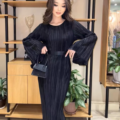 Elvi™ – Robe Élégante à Manches Évasées